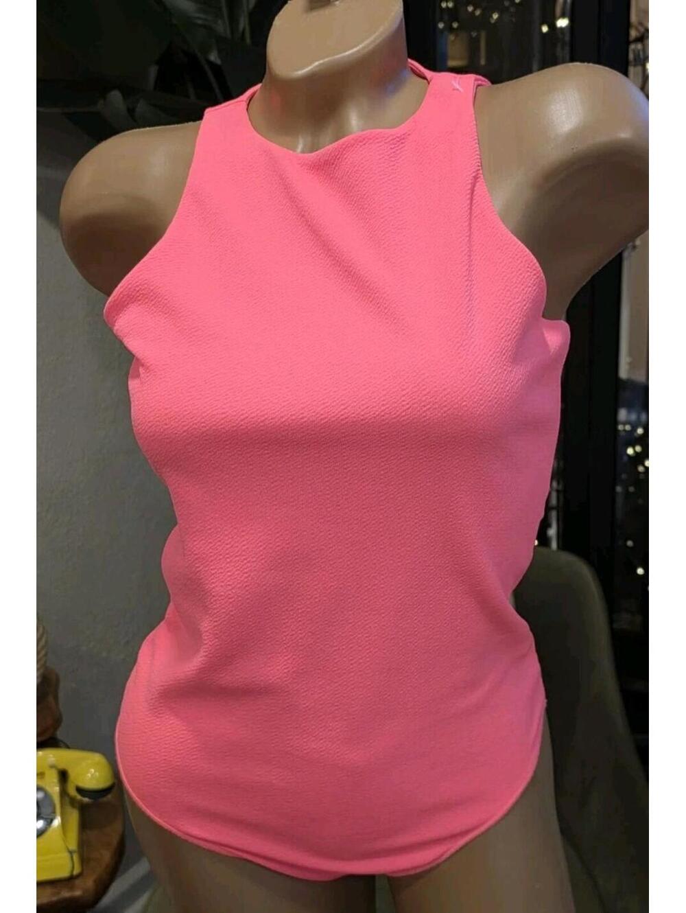 Portia Bodysuit from the brand Show Me Your Mumu in the color Hot Pink MED